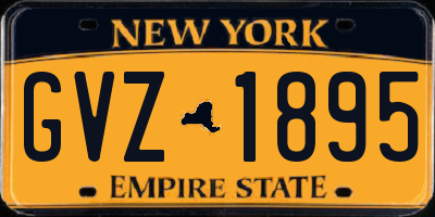 NY license plate GVZ1895