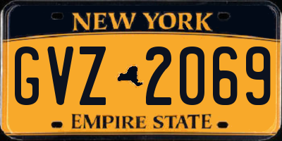 NY license plate GVZ2069