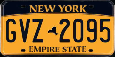 NY license plate GVZ2095