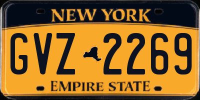 NY license plate GVZ2269