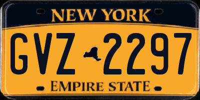 NY license plate GVZ2297