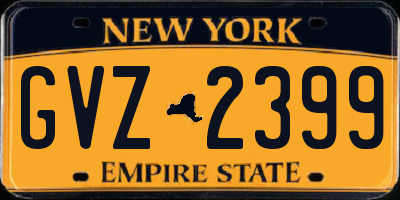 NY license plate GVZ2399