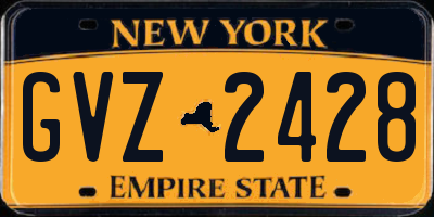 NY license plate GVZ2428