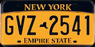 NY license plate GVZ2541