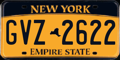 NY license plate GVZ2622