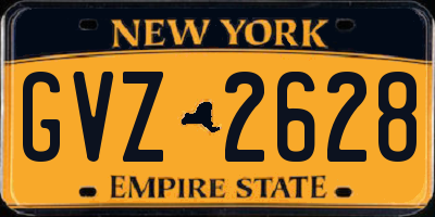NY license plate GVZ2628