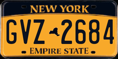 NY license plate GVZ2684
