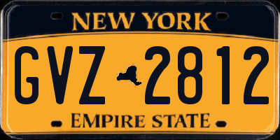 NY license plate GVZ2812