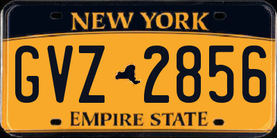 NY license plate GVZ2856