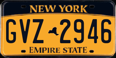 NY license plate GVZ2946