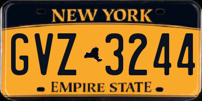NY license plate GVZ3244