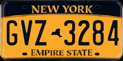 NY license plate GVZ3284
