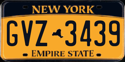 NY license plate GVZ3439