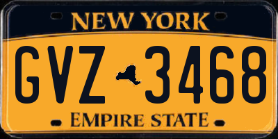 NY license plate GVZ3468