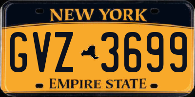 NY license plate GVZ3699
