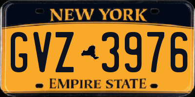NY license plate GVZ3976
