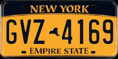 NY license plate GVZ4169