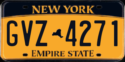 NY license plate GVZ4271