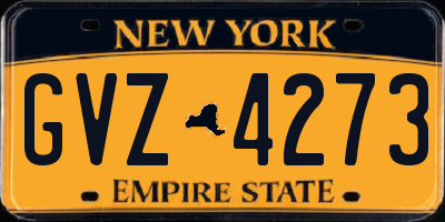 NY license plate GVZ4273