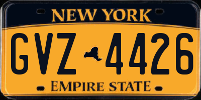 NY license plate GVZ4426
