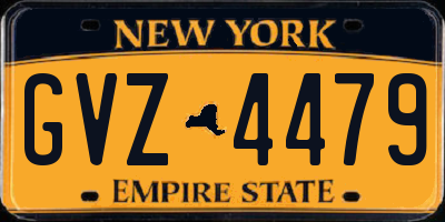 NY license plate GVZ4479