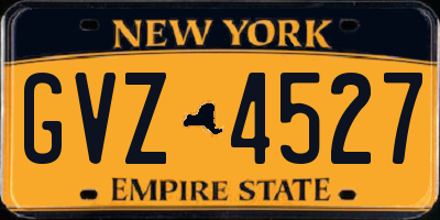 NY license plate GVZ4527
