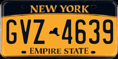 NY license plate GVZ4639