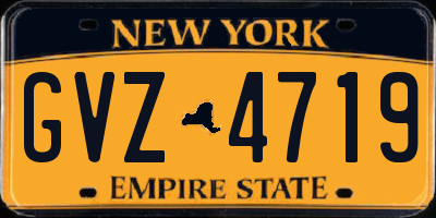 NY license plate GVZ4719