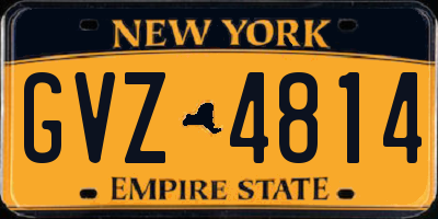 NY license plate GVZ4814