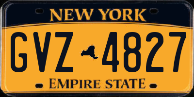 NY license plate GVZ4827
