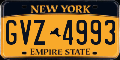 NY license plate GVZ4993