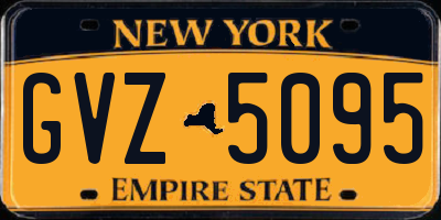 NY license plate GVZ5095