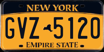 NY license plate GVZ5120