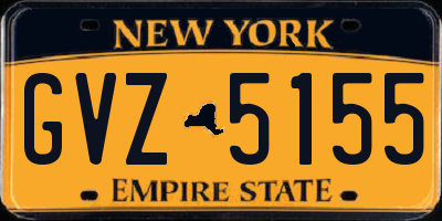 NY license plate GVZ5155