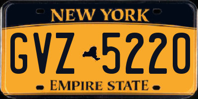 NY license plate GVZ5220