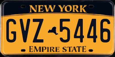 NY license plate GVZ5446