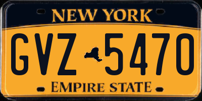 NY license plate GVZ5470