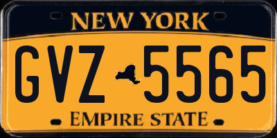 NY license plate GVZ5565