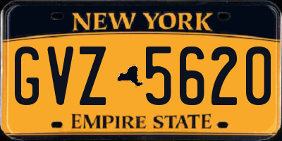 NY license plate GVZ5620