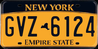 NY license plate GVZ6124
