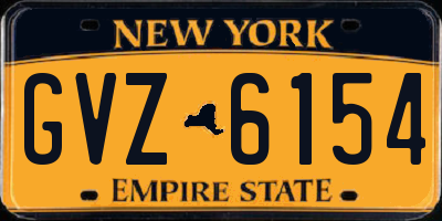 NY license plate GVZ6154