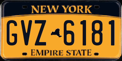NY license plate GVZ6181