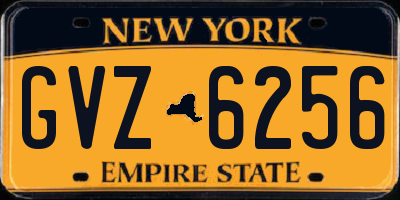 NY license plate GVZ6256