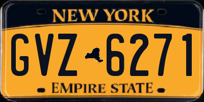 NY license plate GVZ6271