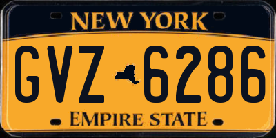 NY license plate GVZ6286