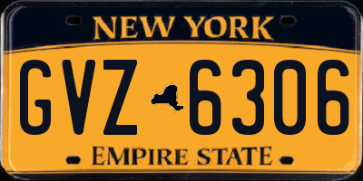 NY license plate GVZ6306