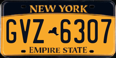 NY license plate GVZ6307