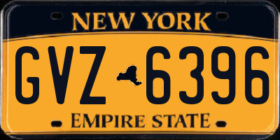 NY license plate GVZ6396