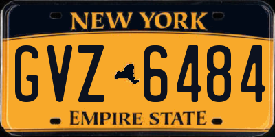 NY license plate GVZ6484