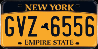NY license plate GVZ6556